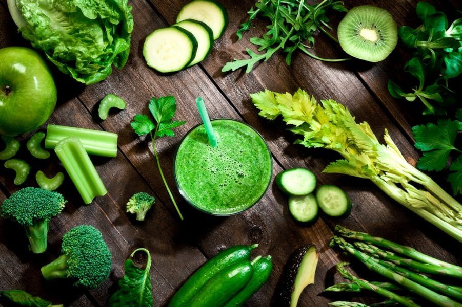 smoothie saludable de verduras